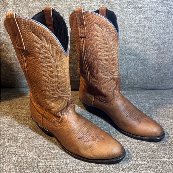 Laredo Shoes - Laredo Abby Collection Women’s Western Brown Leather Boots 51080 Size 8.5